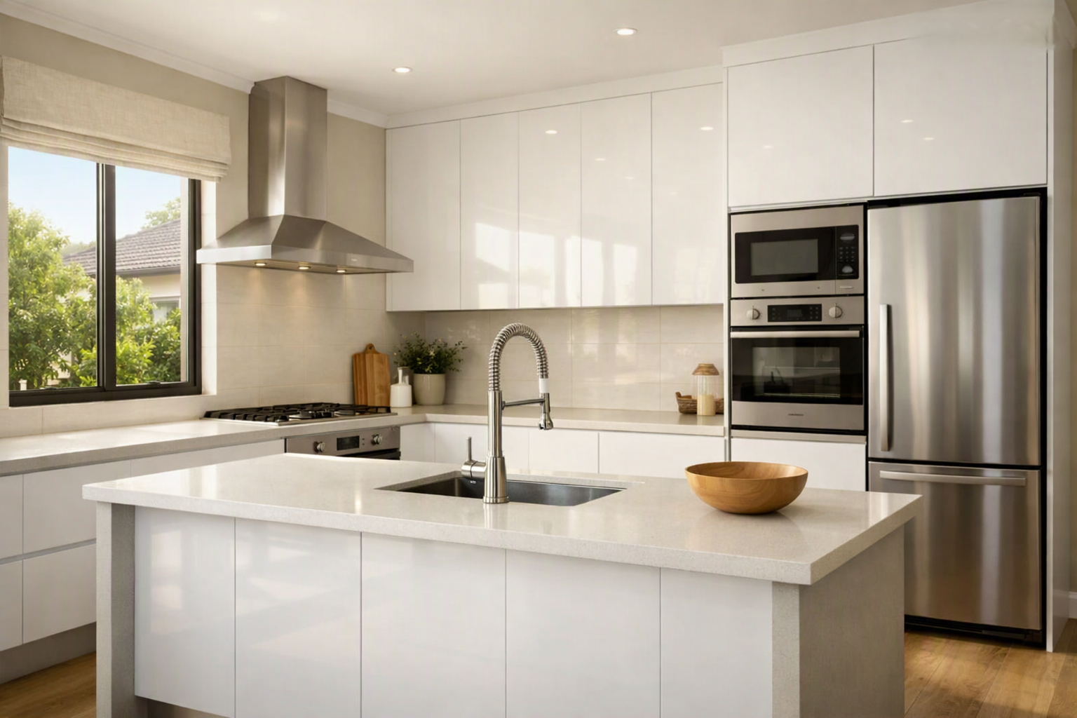 Beautifully wrapped kitchen cabinets — Kitchen Wrap Masters